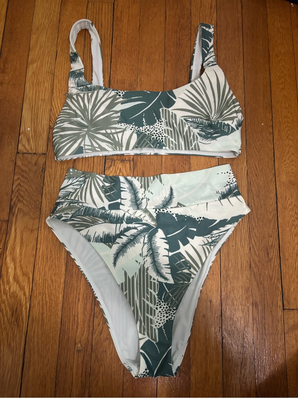 Aerie Tropical Palm Bikini Set